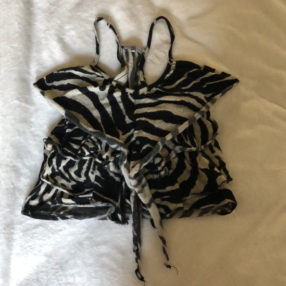 Zebra print Crop Top